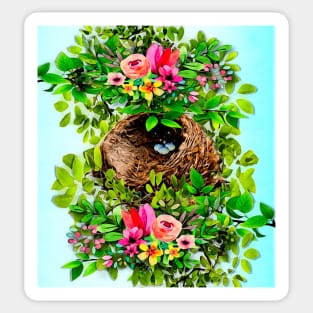 Bird Nest Sticker